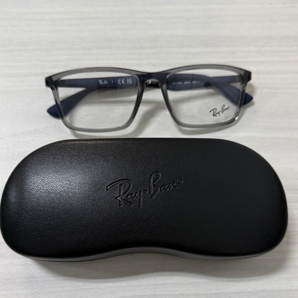 Ray-Ban Gray Eyeglasses with Case rb7056 - Picture 1 of 5